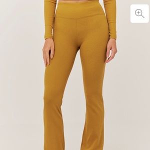 Pact bootcut ribbed pants